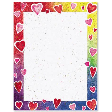 Happy Hearts Letter Paper Ideaart Letter Paper Craft Projects Paper