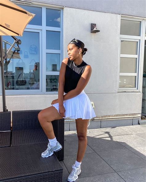 This Athleisure Trend Is Going Viral On Instagram Right Now Tennis Skirt Outfit Tennis Skirt