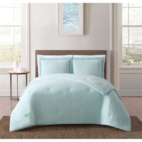 Truly Soft Everyday Solid Jersey Aqua Twin Xl Comforter Set
