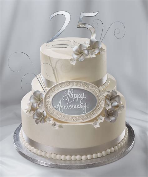 Silver Jubilee Anniversary Cake Cakezc