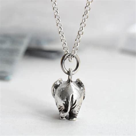 Shop with afterpay on eligible items. Sterling Silver Elephant Necklace By Martha Jackson ...