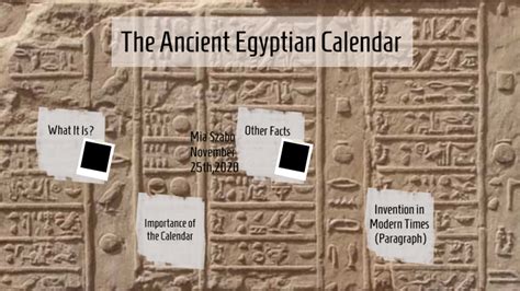 Egyptian Solar Calendar
