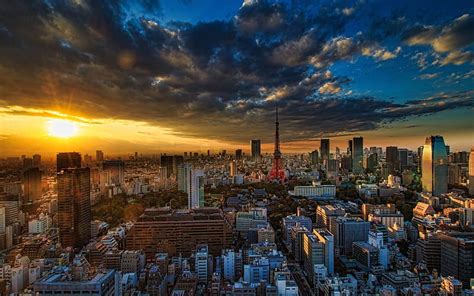 Tokyo Sunset Cityscape Asia Japan Hd Wallpaper Peakpx