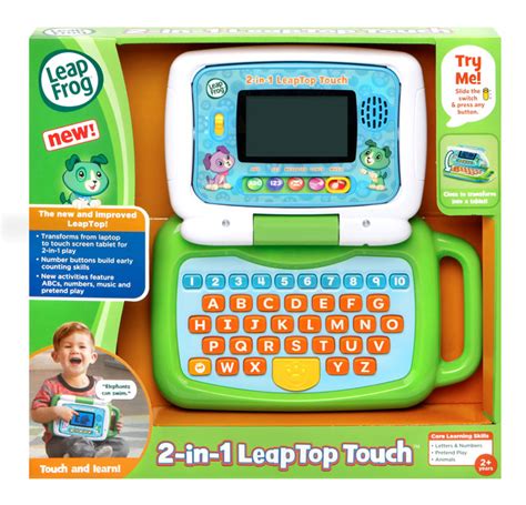 Leapfrog 2 In 1 Leaptop Touch Green Laptop Best Educational Infant