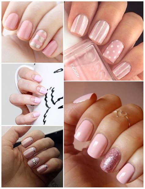 Moda unas en rosa y dorado en 2019 manicura de unas unas. Decoración de UÑAS EN ROSA | +40 ideas para tener uñas con ...