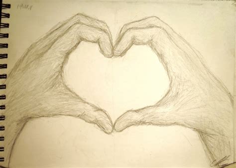 Hands Making A Heart Drawing At Getdrawings Free Download