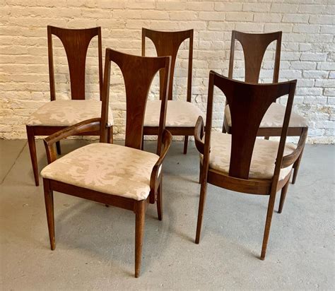 Mid Century Modern Broyhill Sculptra Dining Chairs Set Of 5 Circa60