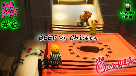 Gang Beasts 6 Beef Vs Chicken Xbox Gangbeasts Youtube
