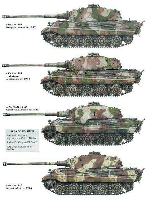 20 Best Tiger Ii Color Profiles Images Tiger Ii Tiger Tank German