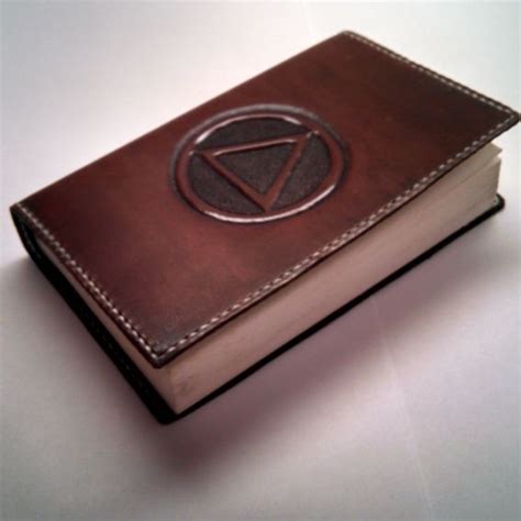 Hand Crafted Leather Cover For Soft Back Alcoholics Anonymous Big Book