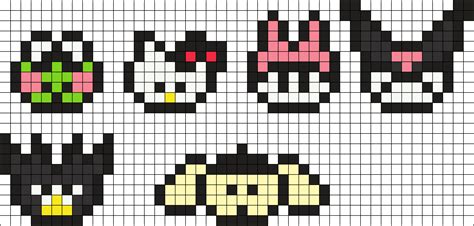Sanrio Charaters Perler Bead Charms Small Perler Bead Pattern Bead