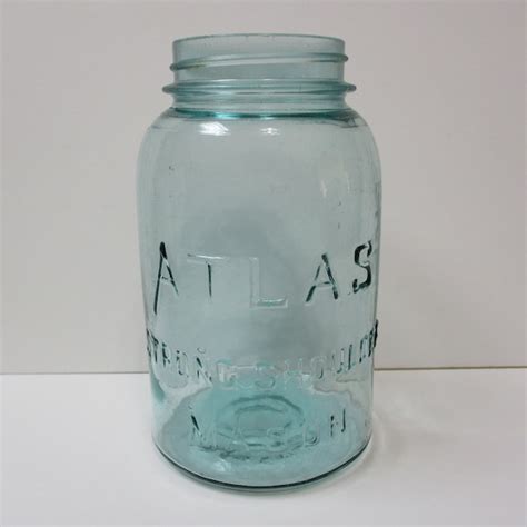 Atlas Strong Shoulder Mason Jar Etsy