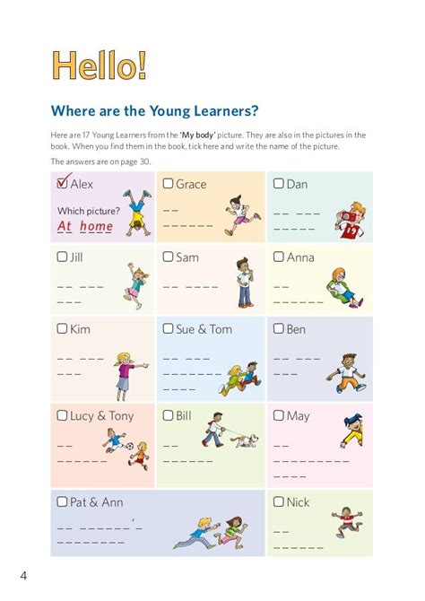Cambridge Vocabulary Practice Worksheet January Yle Starters Part 1