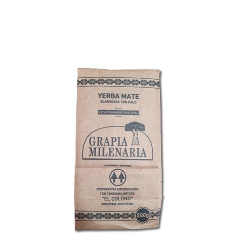 Yerba Mate Grapia Milenaria Tradicional Gr