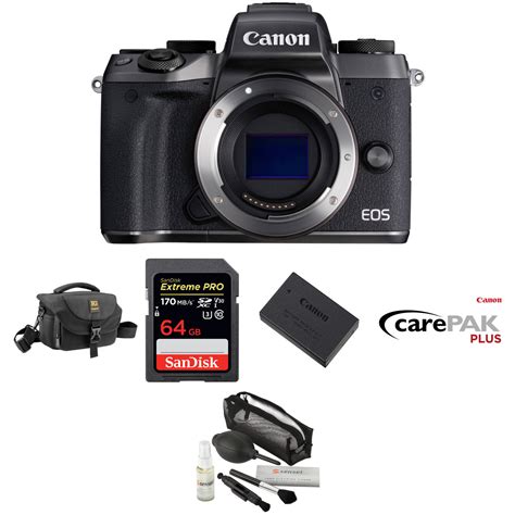 Canon Eos M5 Mirrorless Digital Camera Body Deluxe Kit Bandh