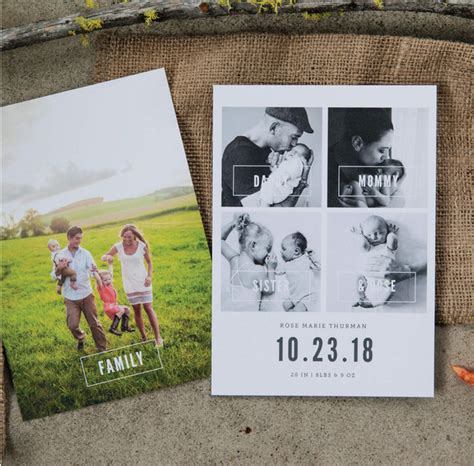 Baby Announcement Templates For Photographers Design Aglow