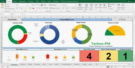 Project Tracking With Master Excel Project Manager Project Management Templates
