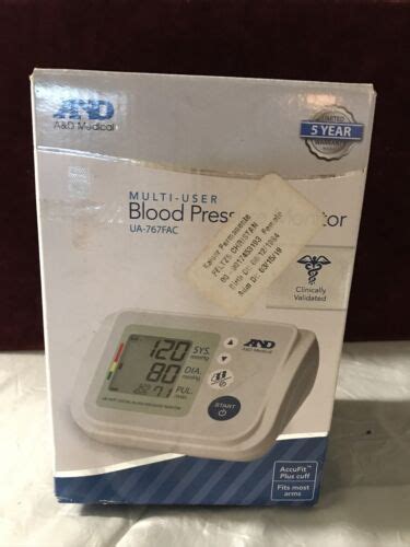 Aandd Medical Multi User Blood Pressure Monitor With Adapter Ua 767fac