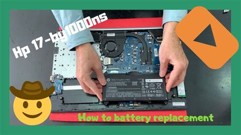 How To Battery Replacement Hp Laptop 17 By1000ns Disassembly Youtube