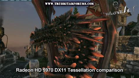 1080p Hd5970 Dx11 Tessellation Comparisons Ii Youtube