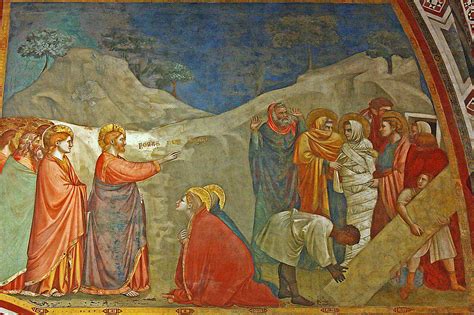 Raising Of Lazarus Giotto Basilica Di San Francesco Lowe Flickr