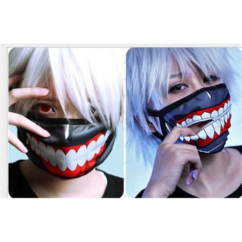 1pc Cartoon Tokyo Ghoul Mask Zipper Cycling Anti Dust Anime Tokyo Ghoul