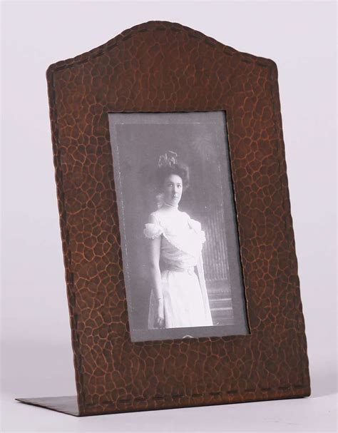 13x18 cm, 21x30 cm, 30x40 cm and 50x70 cm. Arts & Crafts Hammered Copper Picture Frame c1910 ...