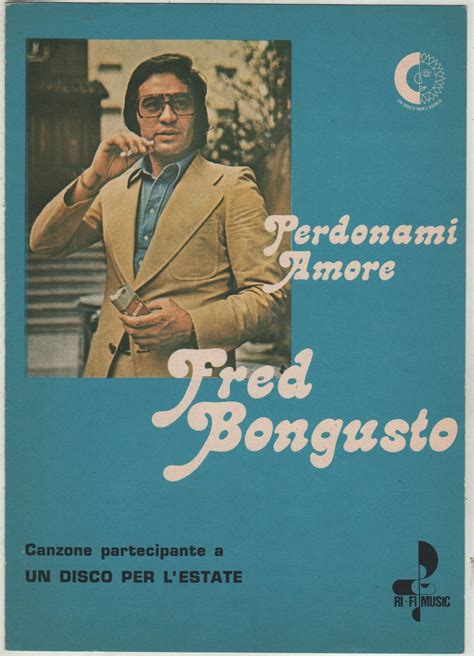 Fred Bongusto Perdonami Amore Spartito Sheet Music Da Un Disco Per L
