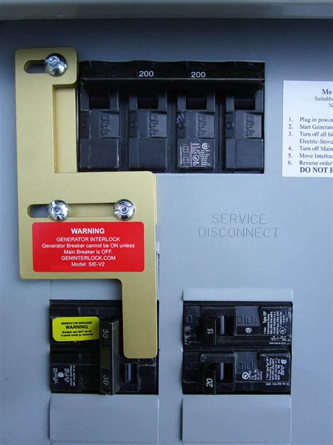 Generator Interlock Kit Vertical Throw Siemens 150 200 Amp Panels
