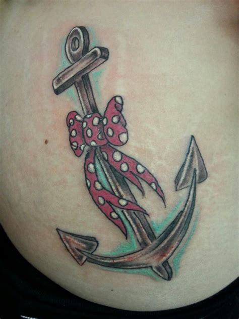 𝐎𝐦 𝐭𝐚𝐭𝐭𝐨𝐨 𝐢𝐬 𝐨𝐧 𝐬𝐚𝐥𝐞! Anchor with Minnie Mouse bow | Tattoos | Pinterest ...