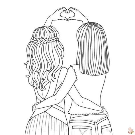 Best Friends Coloring Pages