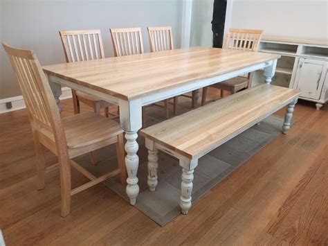 This set features a round dining table and four dining chairs. Farmhouse charm. Our Old English dining table brings warmth and conversation to any home. From ...