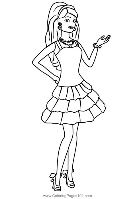 Barbie In The Dreamhouse Coloring Sheets Halloween Coloring Pages My