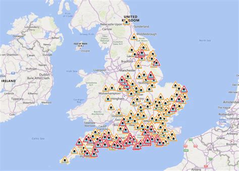 uk flood warning map full list of flooding alerts after storm ciarán and latest weather forecast