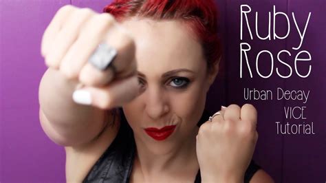 Ruby Rose Urban Decay Vice Makeup Tutorial Glitterfallout Youtube