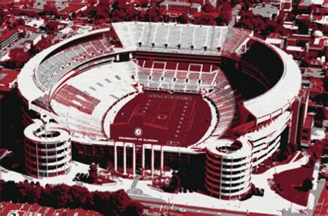 Alabama Football Stadium Capacity Alabama S Bryant Denny Stadium May