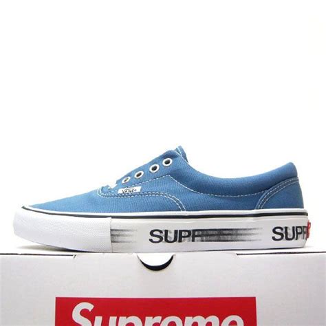 A blue checkerboard pops up on the heel with the trademark white vulc sole finishing out the model. Dark Blue Supreme Logo - LogoDix