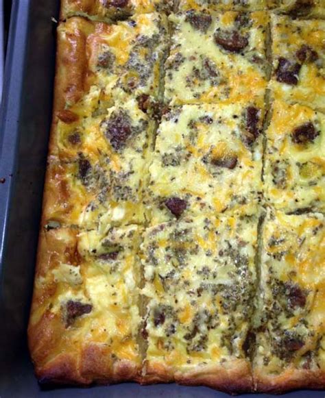 Sausage Crescent Roll Breakfast Casserole Food Fun And