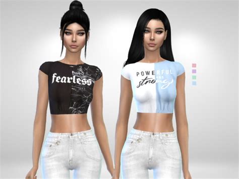 Annie Tops By Puresim At Tsr Sims 4 Updates