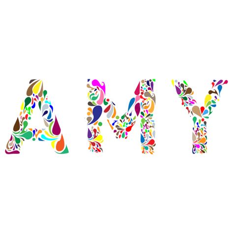 Amy Typography Free Svg