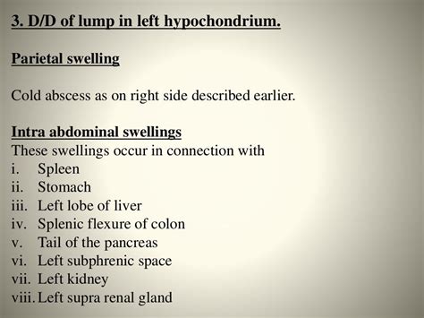 Clinical Examination Of Abdominal Lump
