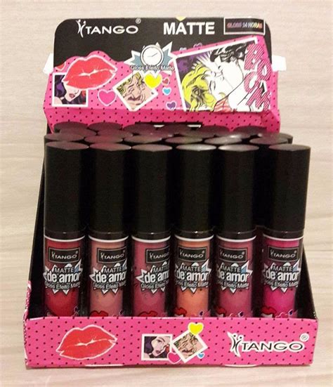 Kit De Batom Liquido Matte De Amor Tango Cx Com 24 Unidades R 11900