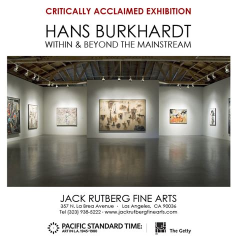 Critically Acclaimed Hans Burkhardt Exhibition Itsliquid