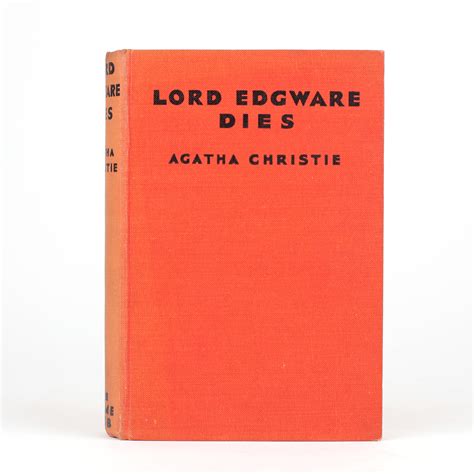 lord edgware dies by christie agatha jonkers rare books