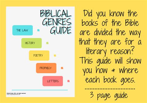 Biblical Genres Guide Booklet