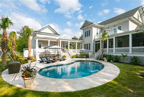 Красивые дома с бассейном и садом картинки Drasler