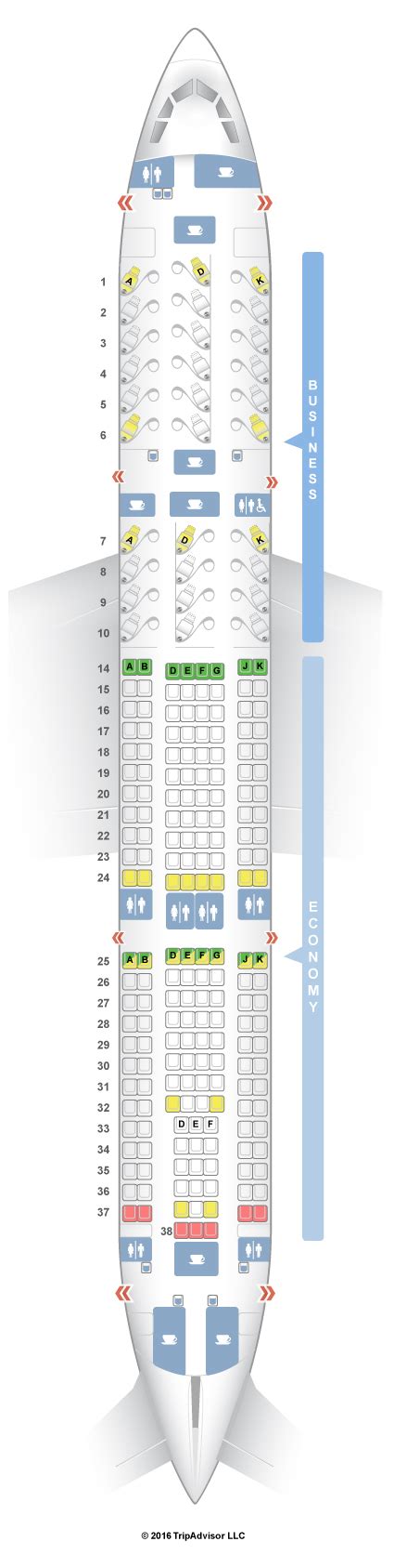 Seatguru Seat Map Turkish Airlines Airbus A330 200 332 V3
