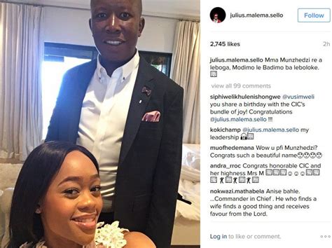From the time he joined the party, he has been elected. Julius Malema And His Wife Welcome Their First Baby Into ...