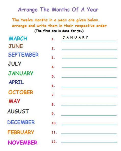 Learn The Months