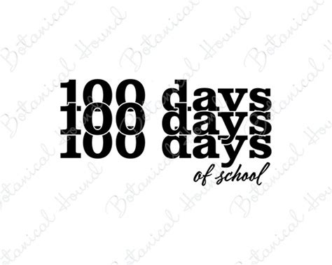 100 Days Of School Svg Cut File For Cricut 100 Days School Etsy